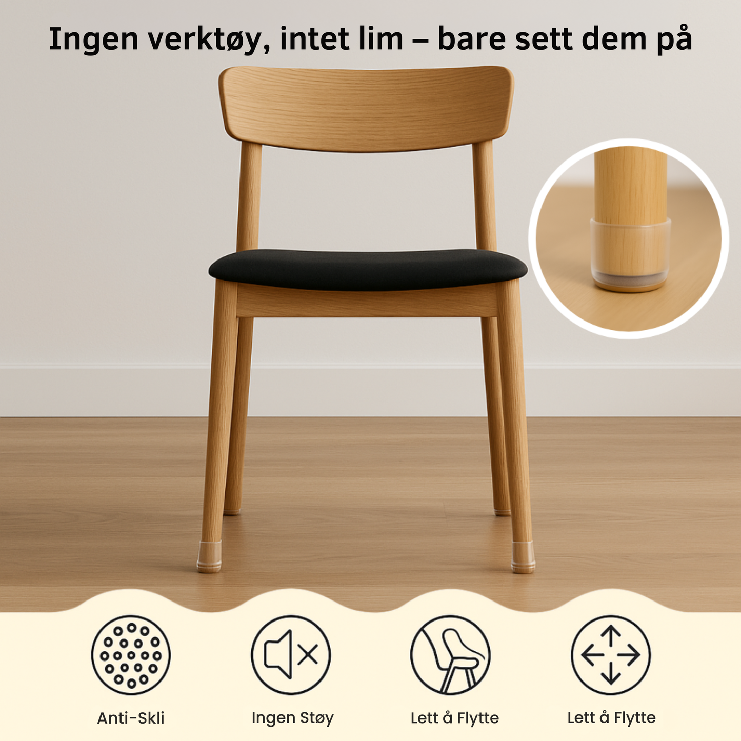 SilentGlide™ – Floor Protection Caps 16pcs