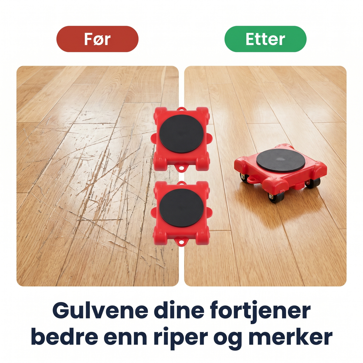 SwiftLift - Møbelflytter med hjul og løftespak