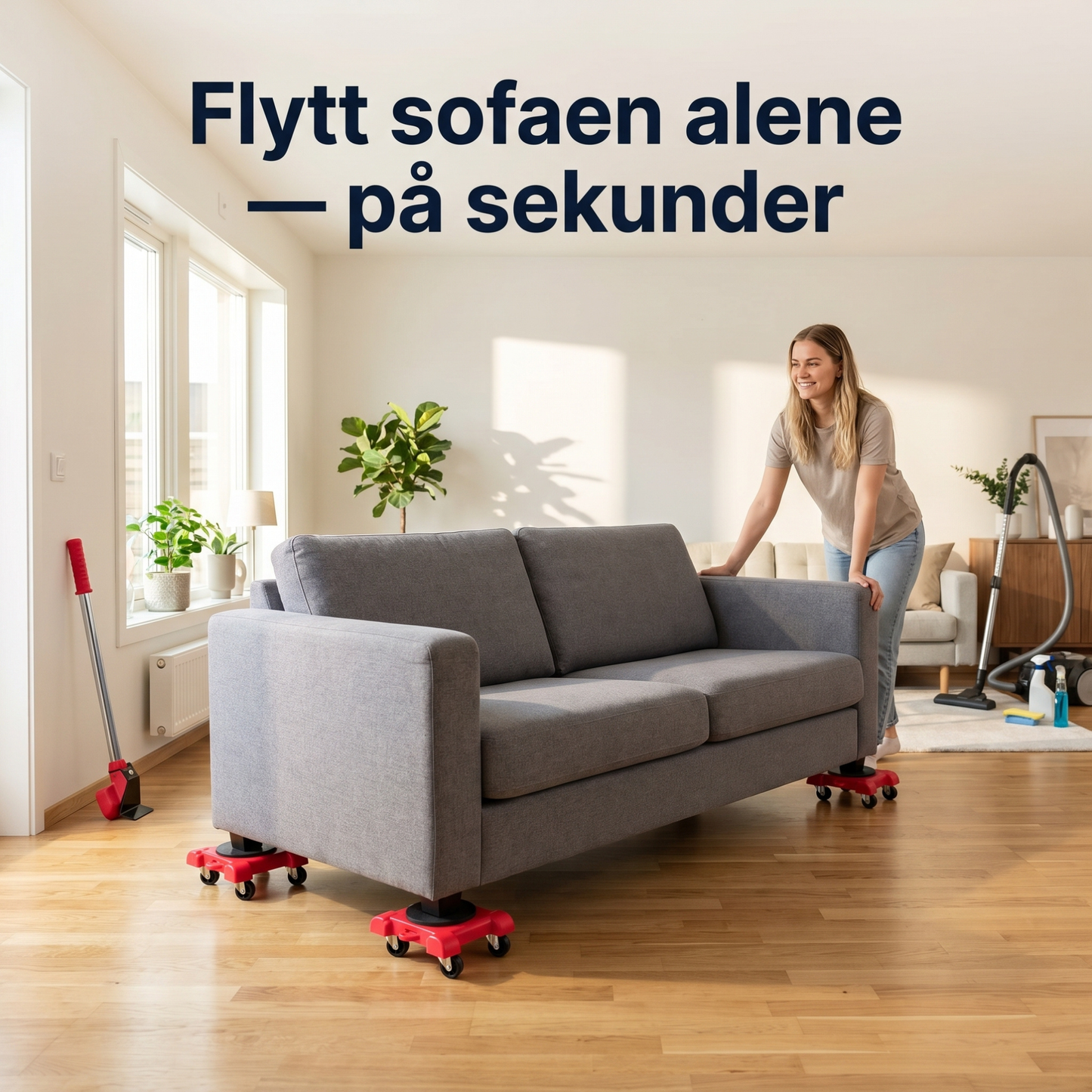 SwiftLift - Møbelflytter med hjul og løftespak