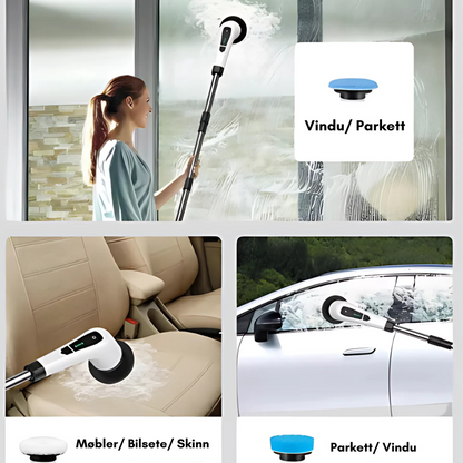 Kitchik PowerScrub Børstesett – 9 deler
