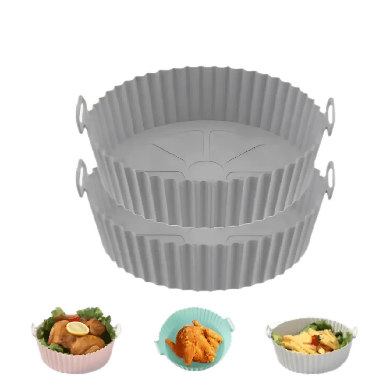Kitchik EcoAir Silikonformer 2 stk - Glem airfryer-sølet!