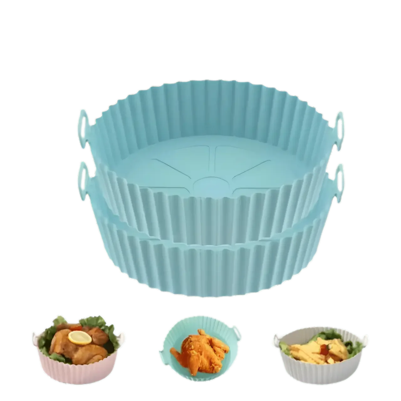 Kitchik EcoAir Silikonformer 2 stk - Glem airfryer-sølet!