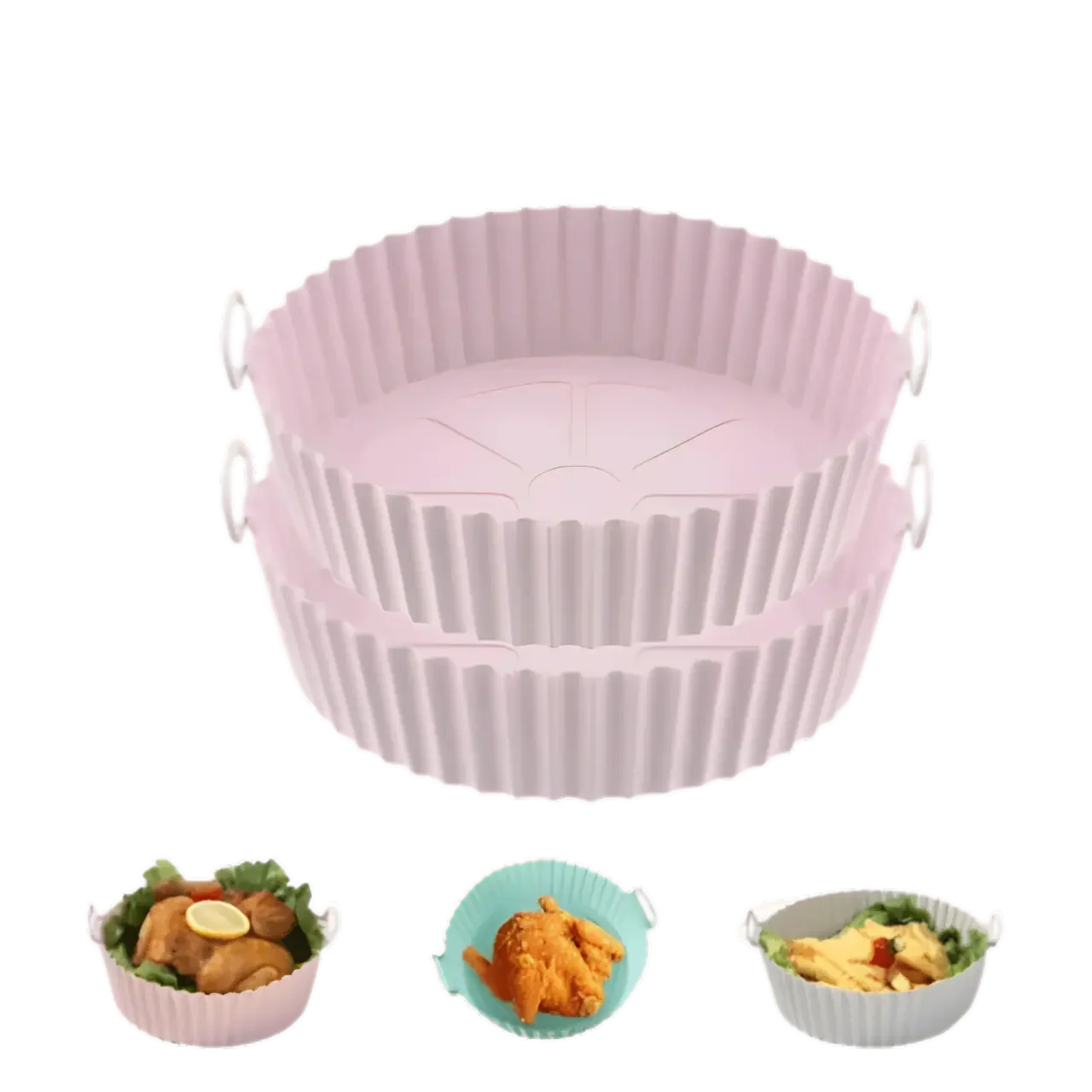Kitchik EcoAir Silikonformer 2 stk - Glem airfryer-sølet!