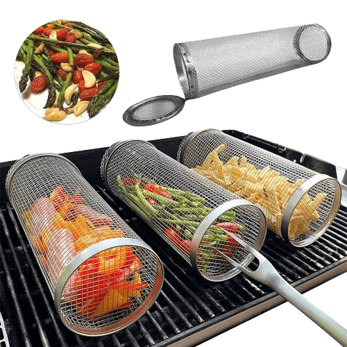 FlameMaster Rolling Grill Basket