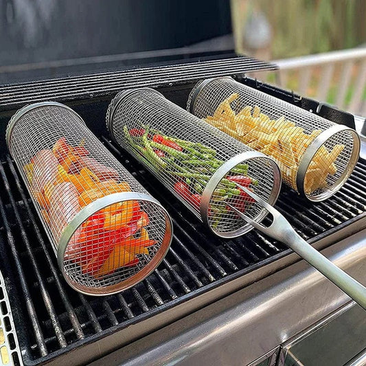 FlameMaster Rolling Grill Basket