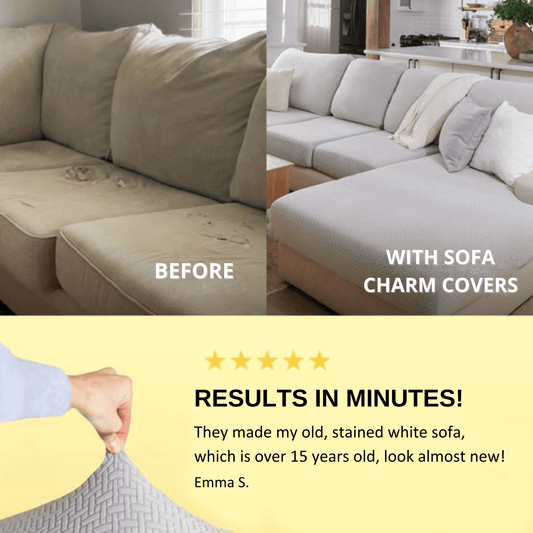 Sofa Charm Covers – Easy to Clean, Easy to Love!